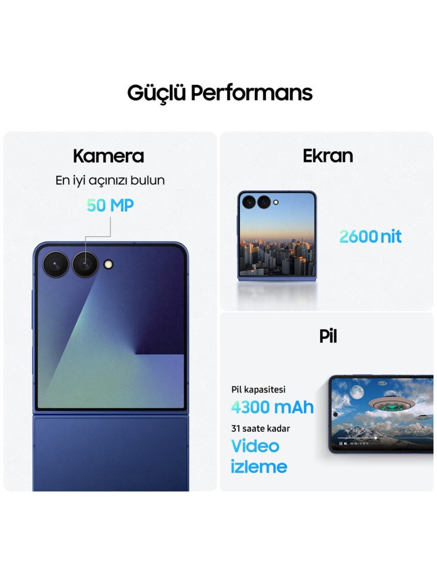 Samsung Galaxy Z Flip7 512 GB 12 GB Ram (Samsung Türkiye Garantili) Mercan